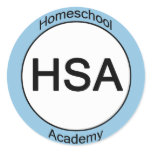 Homeschool Academy Round Stickers
