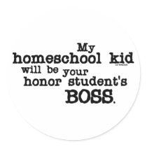 Homeschool Boss Stickers