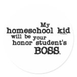 Homeschool Boss Stickers