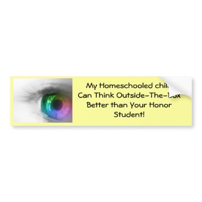 homeschool Bumper Sticker by nanayane