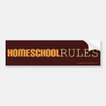 Homeschool bumper sticker: Homeschool Rules