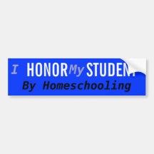 Homeschool Honor Student Bumper Stickers