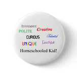 homeschool kid 2 pinback buttons