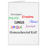 homeschool kid 2 greeting cards