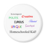 homeschool kid 2 fridge magnet