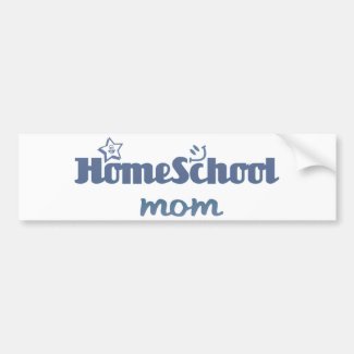 Homeschool Mom Car Bumper Sticker