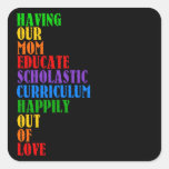 HOMESCHOOL SQUARE STICKER