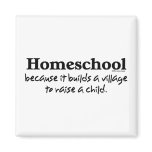 Homeschool Village Fridge Magnet