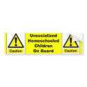: Homeschooled Children bumper stickers