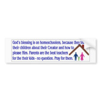 homeschooling promo :) bumper stickers
