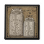 Homestead Primitive Canning Jar Magnet