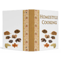 Homestyle Cooking Cookbook front binders by NotionsbyNique Homestyle Cooking Cookbook front binders