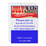 Hometown Celebration: 4th of July Party Invitation