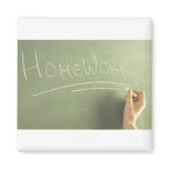 Homework Banner Fridge Magnet