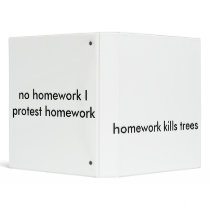 homework kills trees 3 ring binders