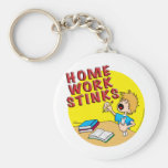 Homework Stinks! (boy) Keychain