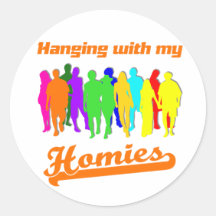 Homies Round Sticker