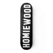 HOMIEWOOD Sign skateboards by LatinoTimeShirts HOMIEWOOD Sign skateboards