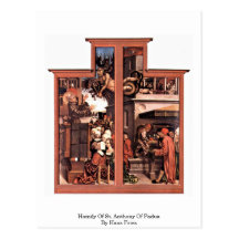 Homily Of St. Anthony Of Padua By Hans Fries Post Cards