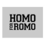 Homo for Romo postcards
