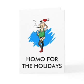 HOMO FOR THE HOLIDAYS card