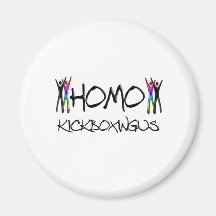 Homo kickboxing magnets
