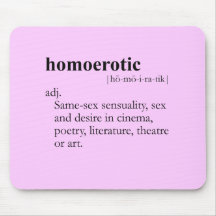 HOMOEROTIC (definition) Mouse Pad