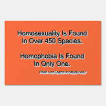 "Homophobia"  Bad Sign