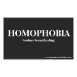 HOMOPHOBIA HINDERS BREASTFEEDING Square Sticker stickers