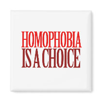 HOMOPHOBIA IS A CHOICE magnets