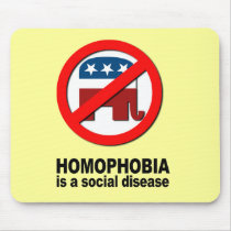 Homophobia is a social disease mouse pad