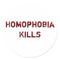 Homophobia Kills stickers