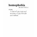 HOMOPHOBIC (definition) t-shirts