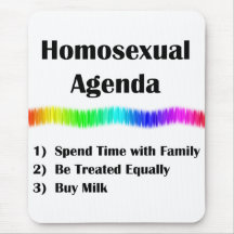 Homosexual Agenda Mousepad