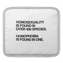 HOMOSEXUALITY IS FOUND IN 400 SPECIES iPad SLEEVE