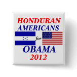 Honduran americans for Obama Pins