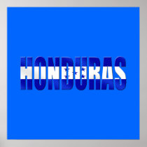 Honduran flag of honduras logo emblem gifts print