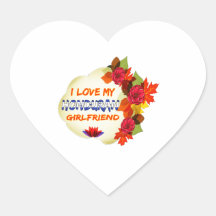 Honduran Girlfriend designs Heart Stickers