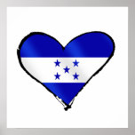 Honduran Love - I Love Honduras flag gifts Posters