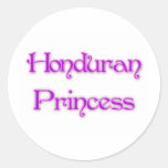 Honduran Princess Round Stickers