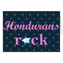 Hondurans Rock - Cute Pink Card