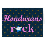 Hondurans Rock - Cute Pink cards
