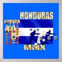 Honduras 32 qualifying countries fans futbol art print