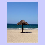 honduras beach umbrella postcards