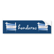 Honduras Brush Flag Bumper Stickers