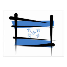 Honduras Brush Flag Postcard