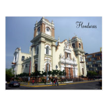 honduras cathedral post card