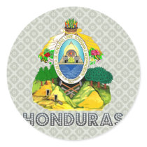 Honduras Coat of Arms Round Sticker
