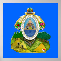 Honduras emblem Honduran coat of Arms Posters