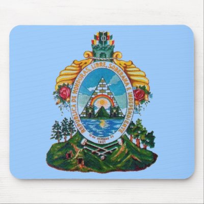 honduras_escudo mousepad by SandraTAlexander